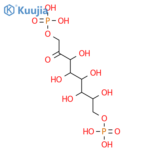D-glycero-D-altro-2-Octulose,1,8-bis(dihydrogen phosphate) structure