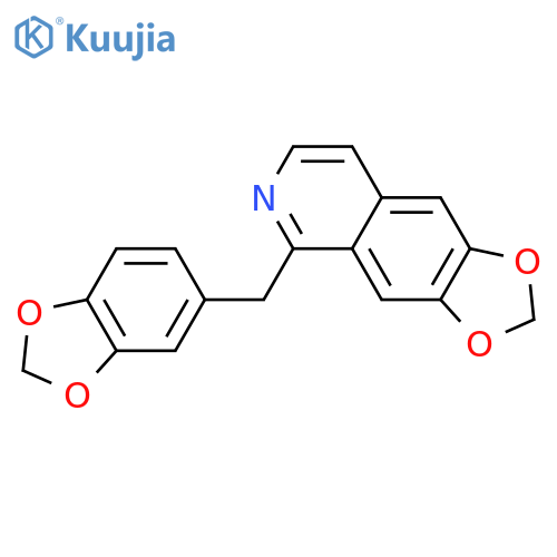 1,3-Dioxolo[4,5-g]isoquinoline,5-(1,3-benzodioxol-5-ylmethyl)- structure
