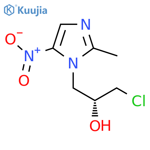(2R)-1-chloro-3-(2-methyl-5-nitro-1H-imidazol-1-yl)propan-2-ol structure