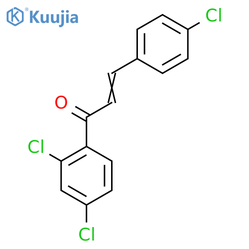3-(4-Chlorophenyl)-1-(2,4-dichlorophenyl)-2-propen-1-one structure
