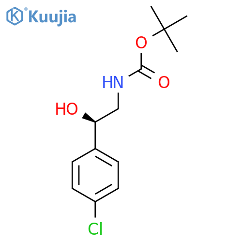 tert-butyl N-[(2R)-2-(4-chlorophenyl)-2-hydroxyethyl]carbamate structure