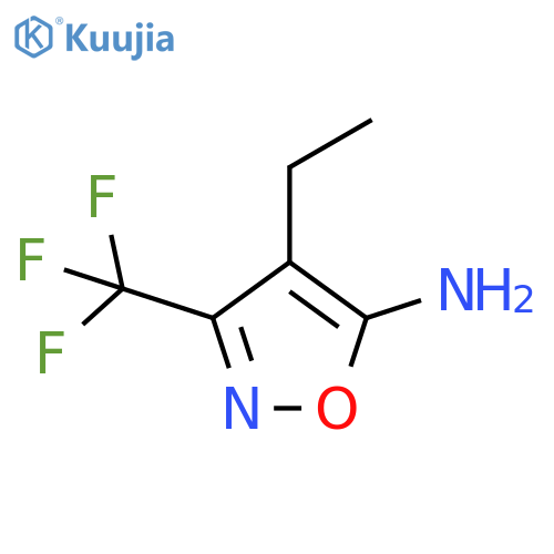 4-ethyl-3-(trifluoromethyl)-1,2-oxazol-5-amine structure