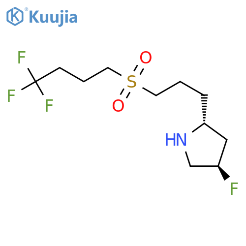 (2R,4R)-4-fluoro-2-[3-(4,4,4-trifluorobutanesulfonyl)propyl]pyrrolidine structure