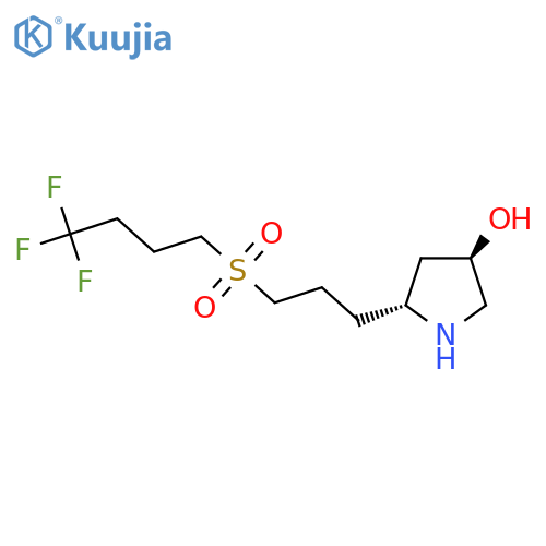 (3R,5R)-5-[3-(4,4,4-trifluorobutanesulfonyl)propyl]pyrrolidin-3-ol structure