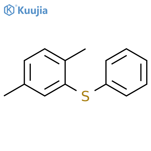 Benzene, 1,4-dimethyl-2-(phenylthio)- structure