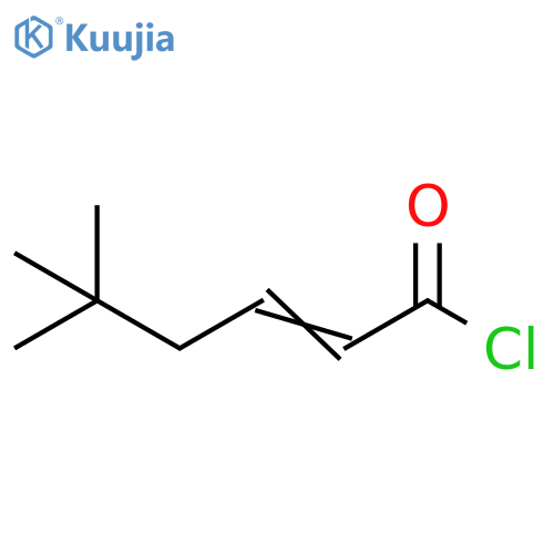 5,5-dimethylhex-2-enoyl chloride structure