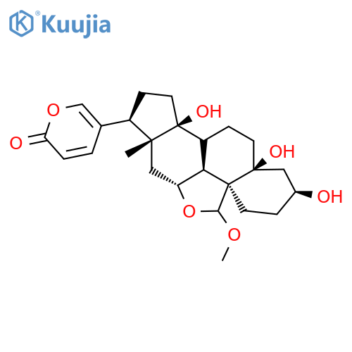 Bufa-20,22-dienolide, 11,19-epoxy-3,5,14-trihydroxy-19-methoxy-, (3β,5β,11α,19S)- (9CI) structure
