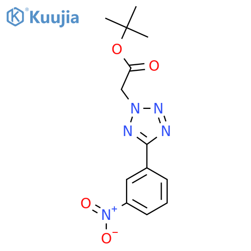 tert-Butyl 2-5-(3-nitrophenyl)-tetrazol-2-ylacetate structure