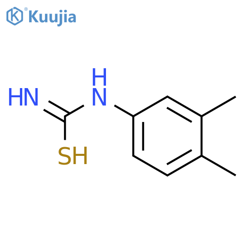 (3,4-dimethylphenyl)thiourea structure