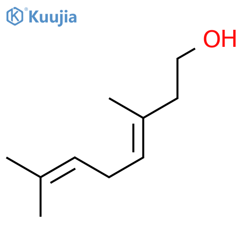 3,6-Octadien-1-ol,3,7-dimethyl-, (3E)- structure