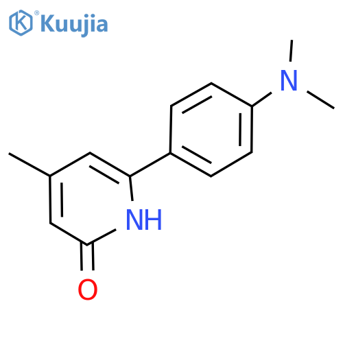 6-[4-(Dimethylamino)phenyl]-4-methyl-1H-pyridin-2-one structure