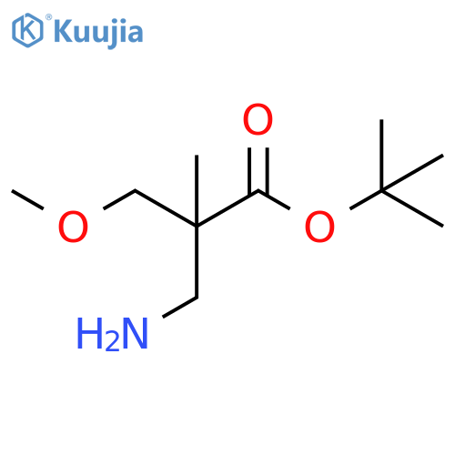 tert-butyl 3-amino-2-(methoxymethyl)-2-methylpropanoate structure