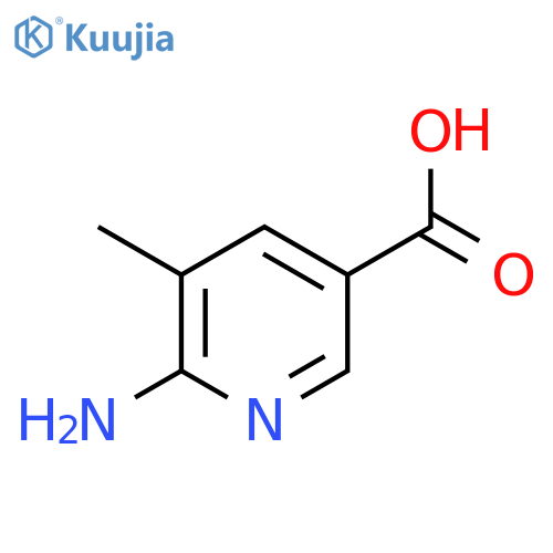 6-amino-5-methylpyridine-3-carboxylic acid structure