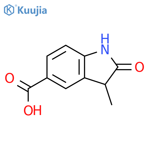 3-methyl-2-oxo-2,3-dihydro-1H-indole-5-carboxylic acid structure