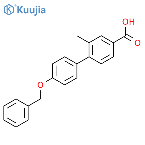 4'-(Benzyloxy)-2-methyl-[1,1'-biphenyl]-4-carboxylic acid structure