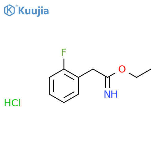 Benzeneethanimidic acid, 2-fluoro-, ethyl ester, hydrochloride structure