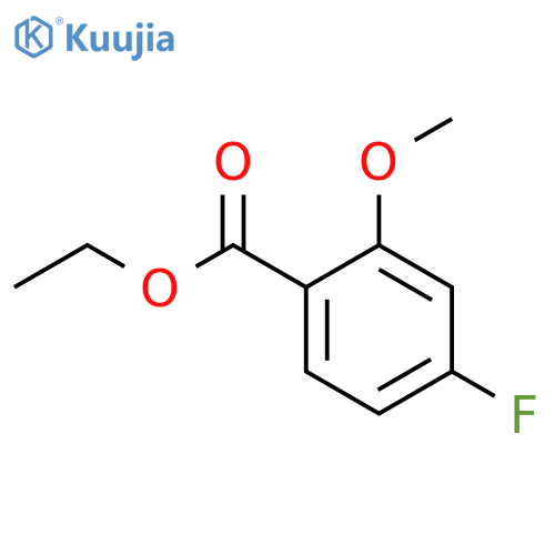 4-Fluoro-2-methoxybenzoic acid ethyl ester structure