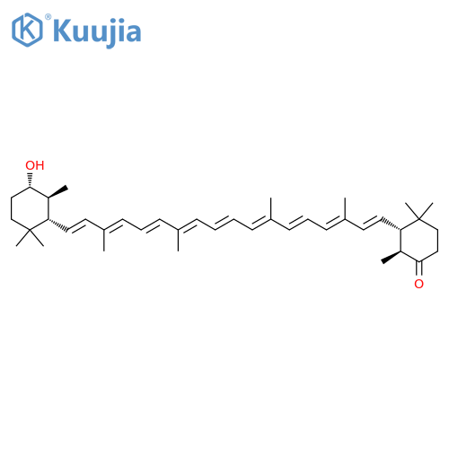 (2S,3S)-3-[(1E,3E,5E,7E,9E,11E,13E,15E,17E)-18-[(1S,5S,6S)-5-Hydroxy-2,2,6-trimethylcyclohexyl]-3,7,12,16-tetramethyloctadeca-1,3,5,7,9,11,13,15,17-nonaenyl]-2,4,4-trimethylcyclohexan-1-one structure