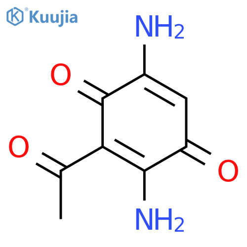2-acetyl-3,6-diamino-1,4-benzoquinone structure