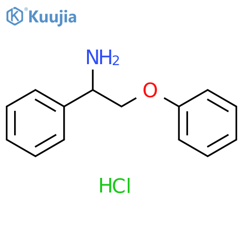 (2-amino-2-phenylethoxy)benzene hydrochloride structure