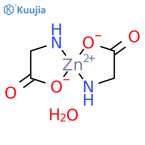 Glycine zinc salt dihydrate structure