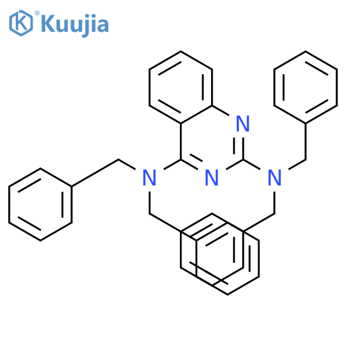 2,4-Quinazolinediamine,N2,N2,N4,N4-tetrakis(phenylmethyl)- structure