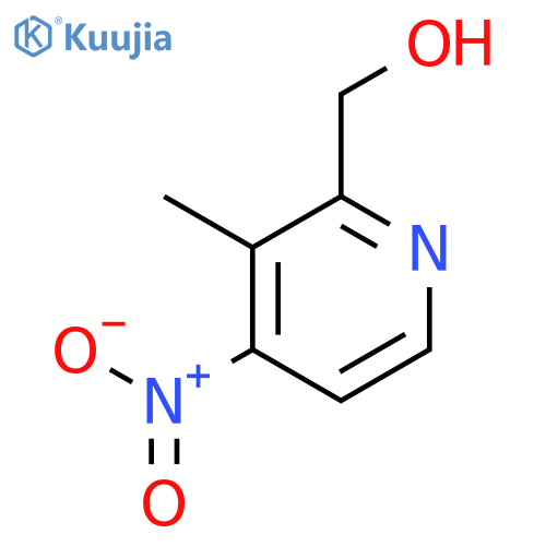 (3-methyl-4-nitro-2-pyridyl)methanol structure