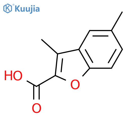 3,5-Dimethyl-1-benzofuran-2-carboxylic Acid structure