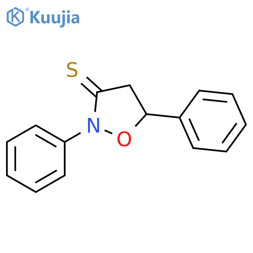 3-Isoxazolidinethione, 2,5-diphenyl- structure