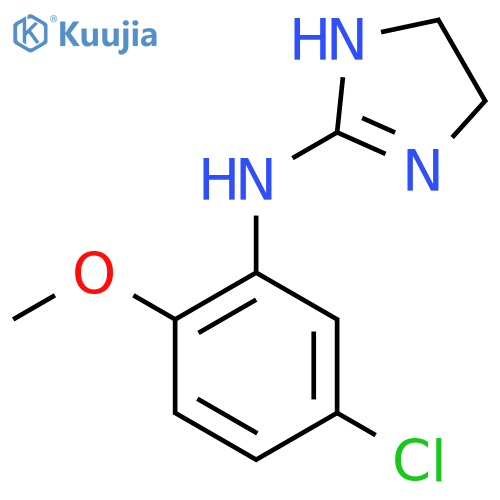 N-(5-chloro-2-methoxyphenyl)-4,5-dihydro-1H-imidazol-2-amine structure