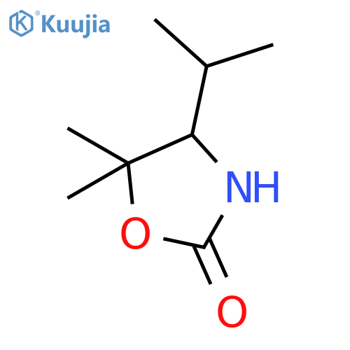 2-Oxazolidinone, 5,5-dimethyl-4-(1-methylethyl)-, (4S)- structure