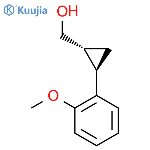 (trans-2-(2-Methoxyphenyl)cyclopropyl)methanol structure