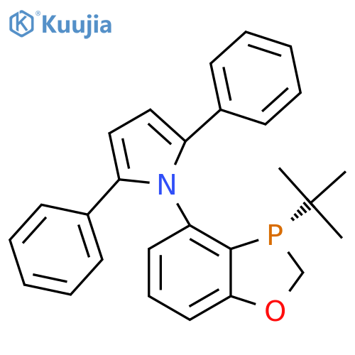(S)-1-(3-(tert-butyl)-2,3-dihydrobenzo[d][1,3]oxaphosphol-4-yl)-2,5-diphenyl-1H-pyrrole structure