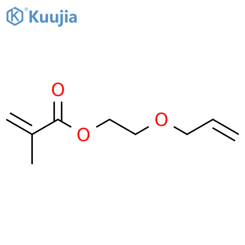 2-Propenoic acid,2-methyl-, 2-(2-propen-1-yloxy)ethyl ester structure