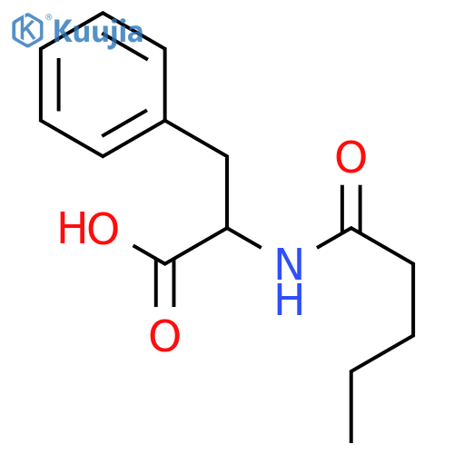 2-Pentanamido-3-phenylpropanoic Acid structure