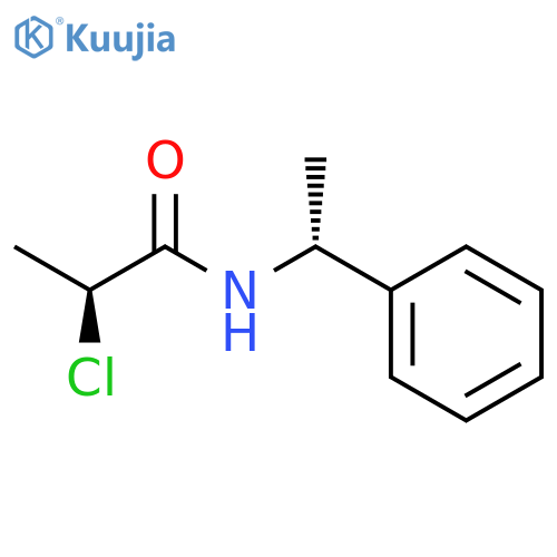 (2S)-2-chloro-N-(1R)-1-phenylethylpropanamide structure