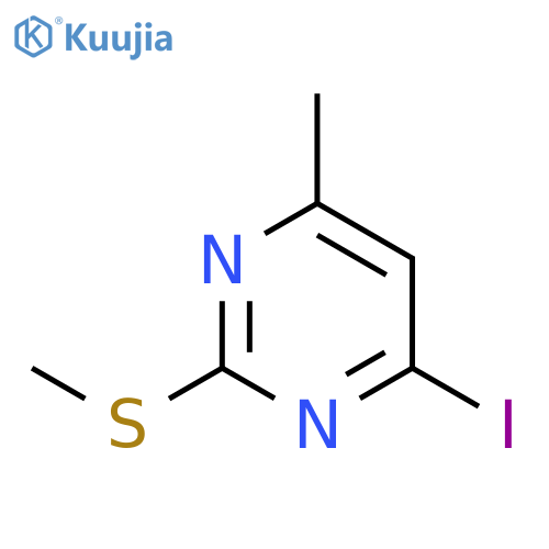4-IODO-6-METHYL-2-(METHYLTHIO)PYRIMIDINE structure