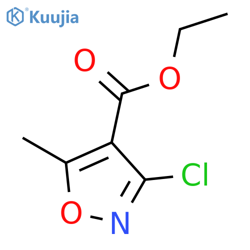 4-Isoxazolecarboxylic acid, 3-chloro-5-methyl-, ethyl ester structure