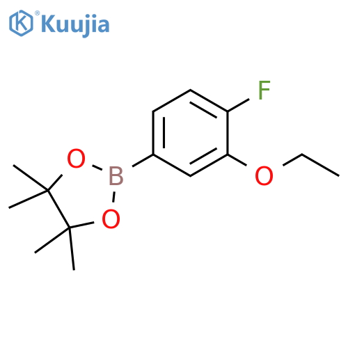 2-(3-Ethoxy-4-fluorophenyl)-4,4,5,5-tetramethyl-1,3,2-dioxaborolane structure