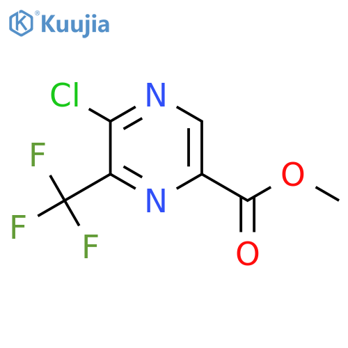 Methyl 5-chloro-6-(trifluoromethyl)pyrazine-2-carboxylate structure