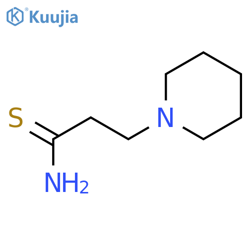3-piperidin-1-ylpropanethioamide structure