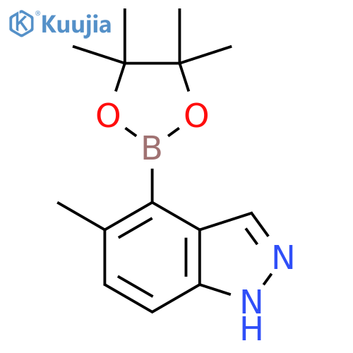 5-Methyl-4-(4,4,5,5-tetramethyl-1,3,2-dioxaborolan-2-yl)-1H-indazole structure
