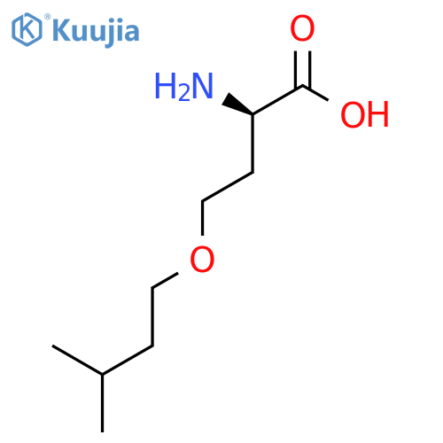 (2R)-2-amino-4-(3-methylbutoxy)butanoic acid structure