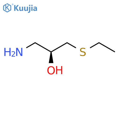(2S)-1-amino-3-(ethylsulfanyl)propan-2-ol structure