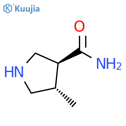 (3S,4S)-4-methylpyrrolidine-3-carboxamide structure