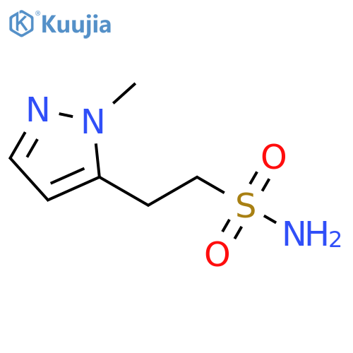 2-(1-methyl-1H-pyrazol-5-yl)ethane-1-sulfonamide structure