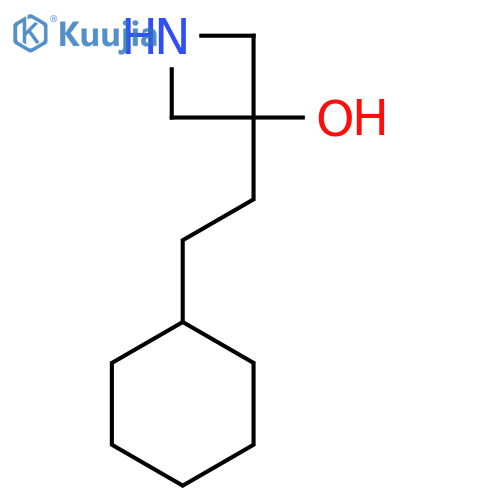 3-(2-cyclohexylethyl)azetidin-3-ol structure