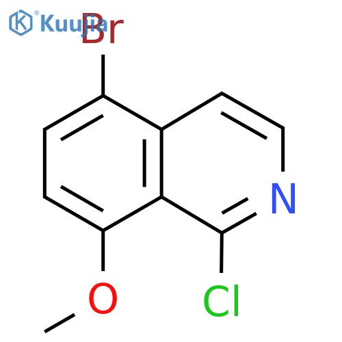 5-Bromo-1-chloro-8-methoxyisoquinoline structure