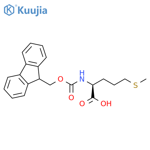 2-({(9H-fluoren-9-yl)methoxycarbonyl}amino)-5-(methylsulfanyl)pentanoic acid structure