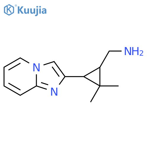 (3-{imidazo1,2-apyridin-2-yl}-2,2-dimethylcyclopropyl)methanamine structure